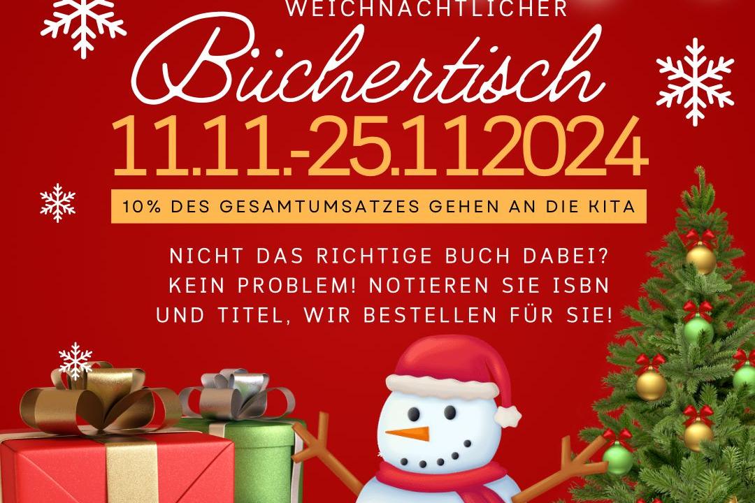 Büchertisch Weihnachten